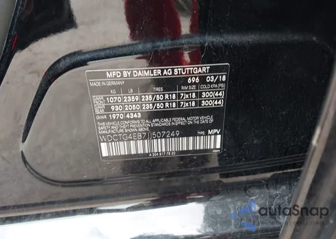 2018 Mercedes-Benz Gla 250 from USA, damaged, VIN WDCTG4EB7JJ507249